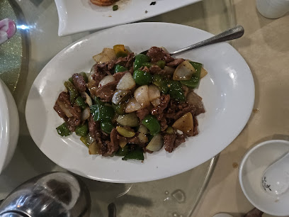 Tao Yuan Asian Cuisine stir-fry with beef, green peppers and onions