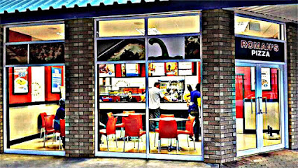 Roman's Pizza Plumstead storefront with customers seated and staff at counter