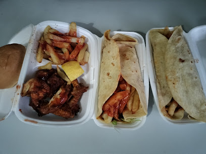 MK Chicken Tikka takeaway meal: chicken tikka, fries, two wraps and roll