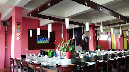 Hamachi Restaurant Claremont interior with long sushi counter and pendant lights
